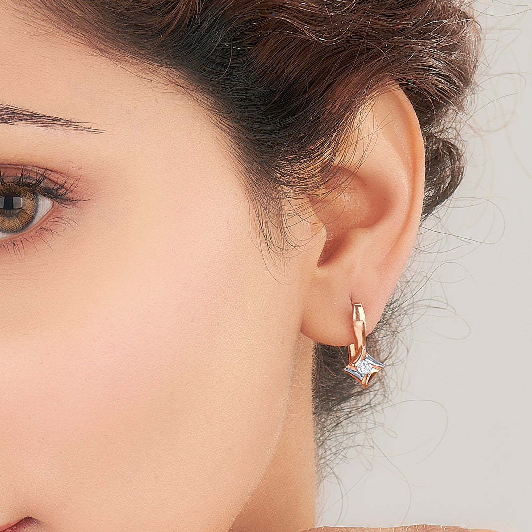 Golden Dusk Gold Hoops & Huggies Earring For Women