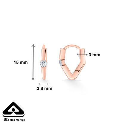 Bright Dot Gold Hoops & Huggies Earring For Women