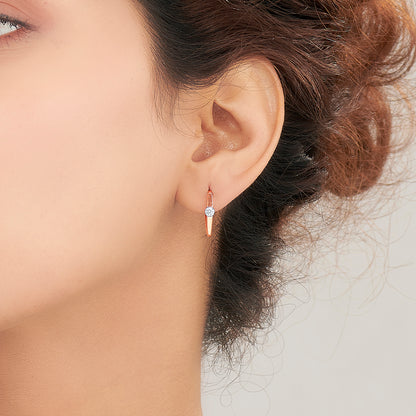 Bright Dot Gold Hoops & Huggies Earring For Women