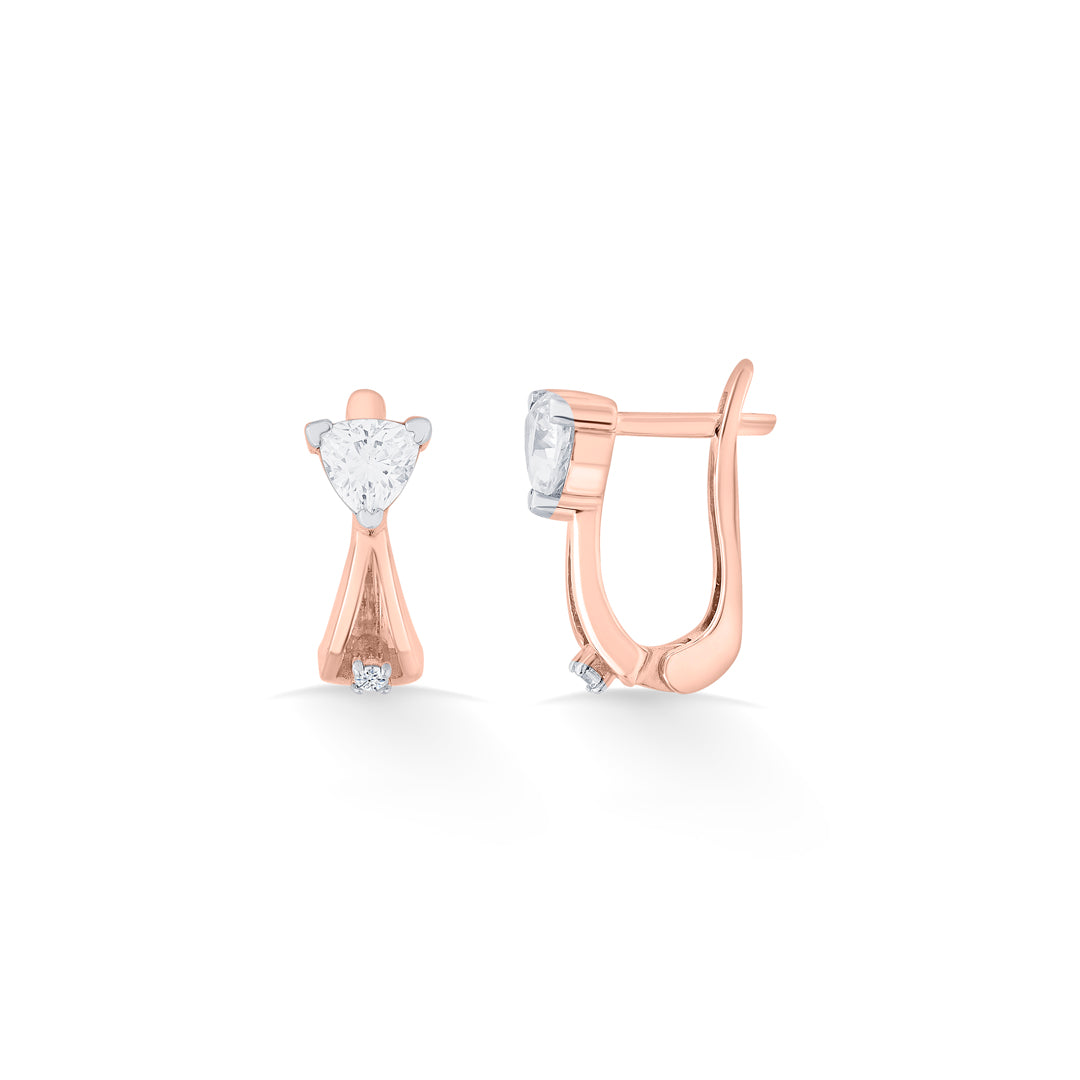 vertex shine gold hoops & huggies earring for women