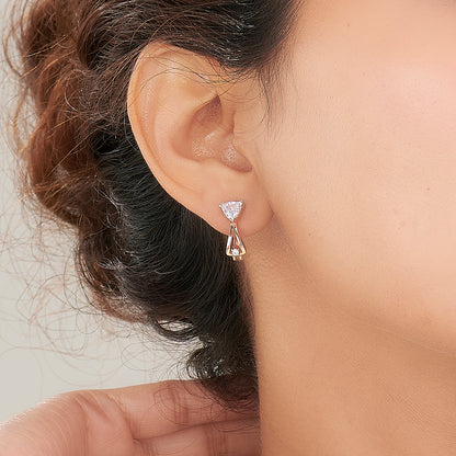 Vertex Shine Gold Hoops & Huggies Earring For Women