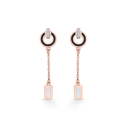 Radiant Orb Gold Dangler Earring For Women