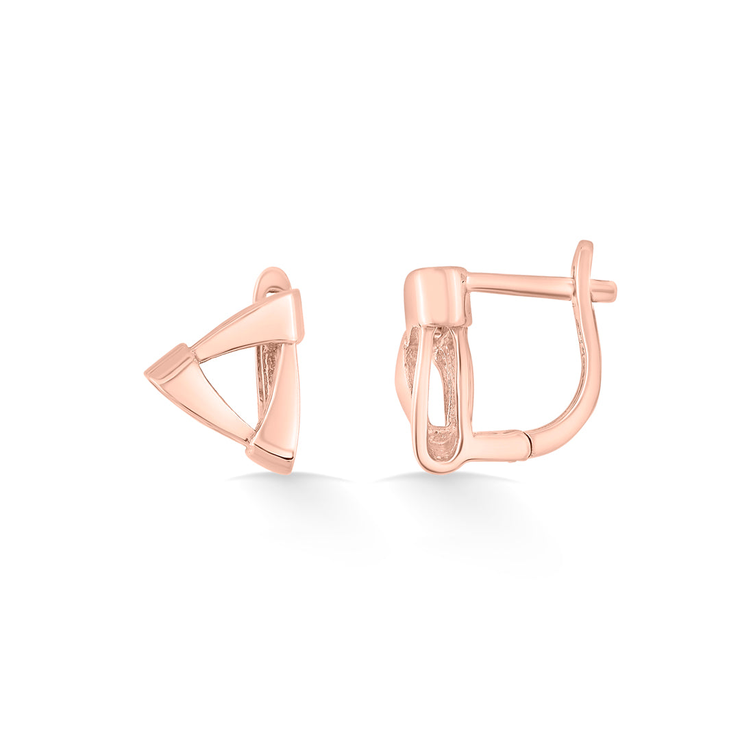 golden vertex gold stud earring for women