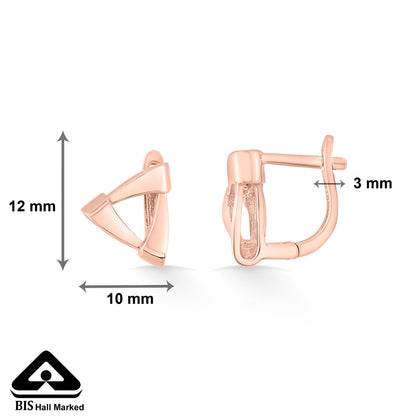 Golden Vertex Gold Stud Earring For Women