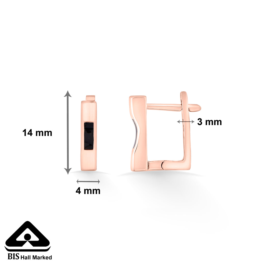 vetra glow gold hoops & huggies earring for women