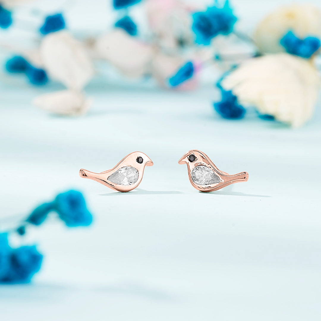 Sunny Sparrow Gold Stud Earring For Women