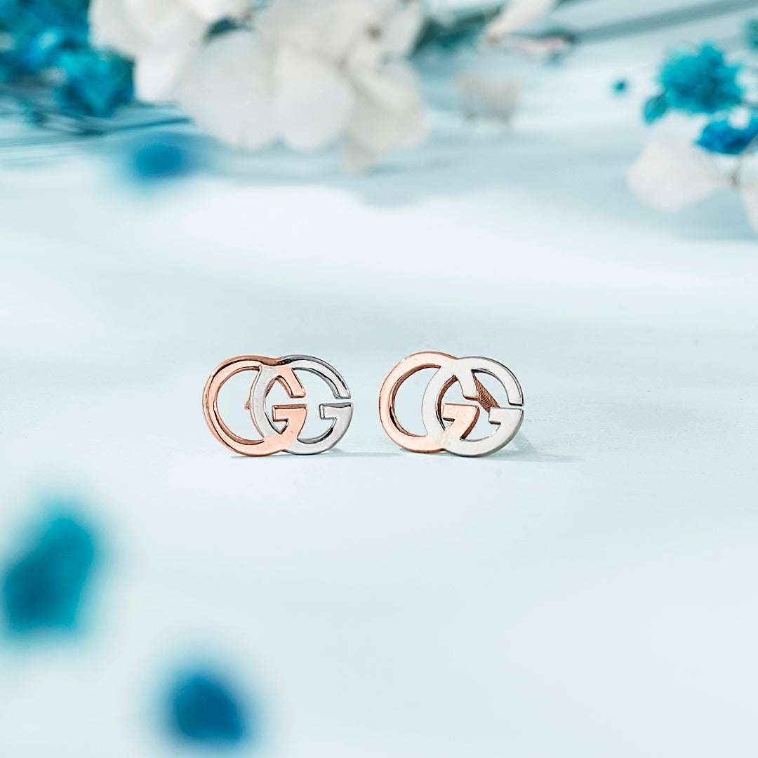Oryn Shimmer Gold Stud Earring For Women