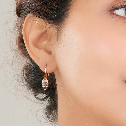 Golden Foliage Gold Dangler Earring For Women