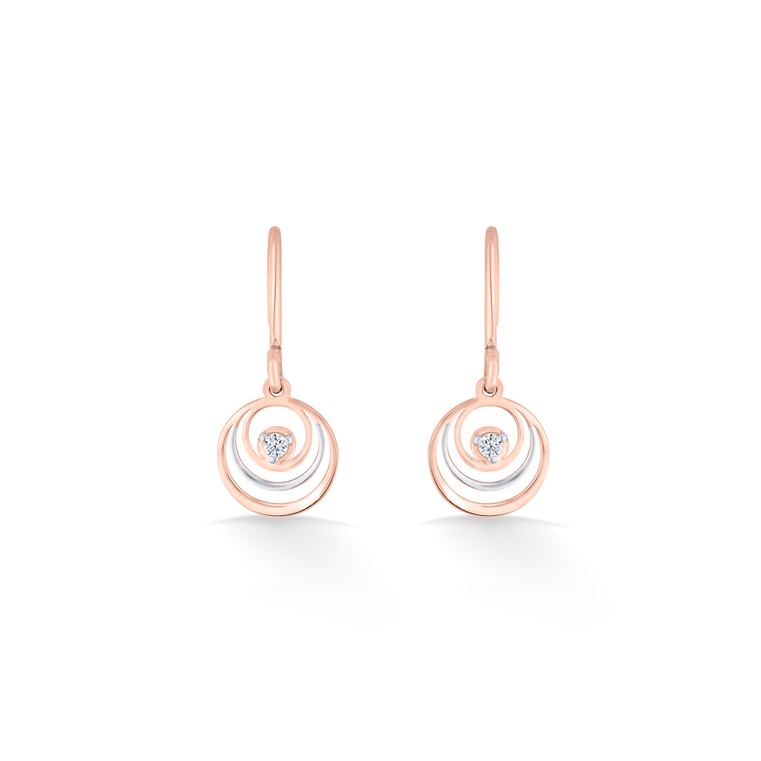 sphera shine gold dangler earring for women