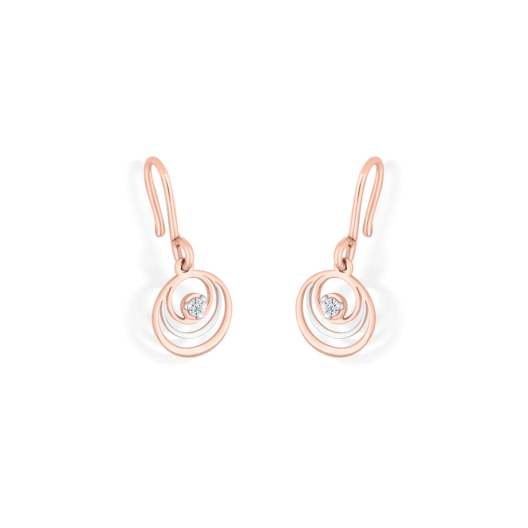 sphera shine gold dangler earring for women