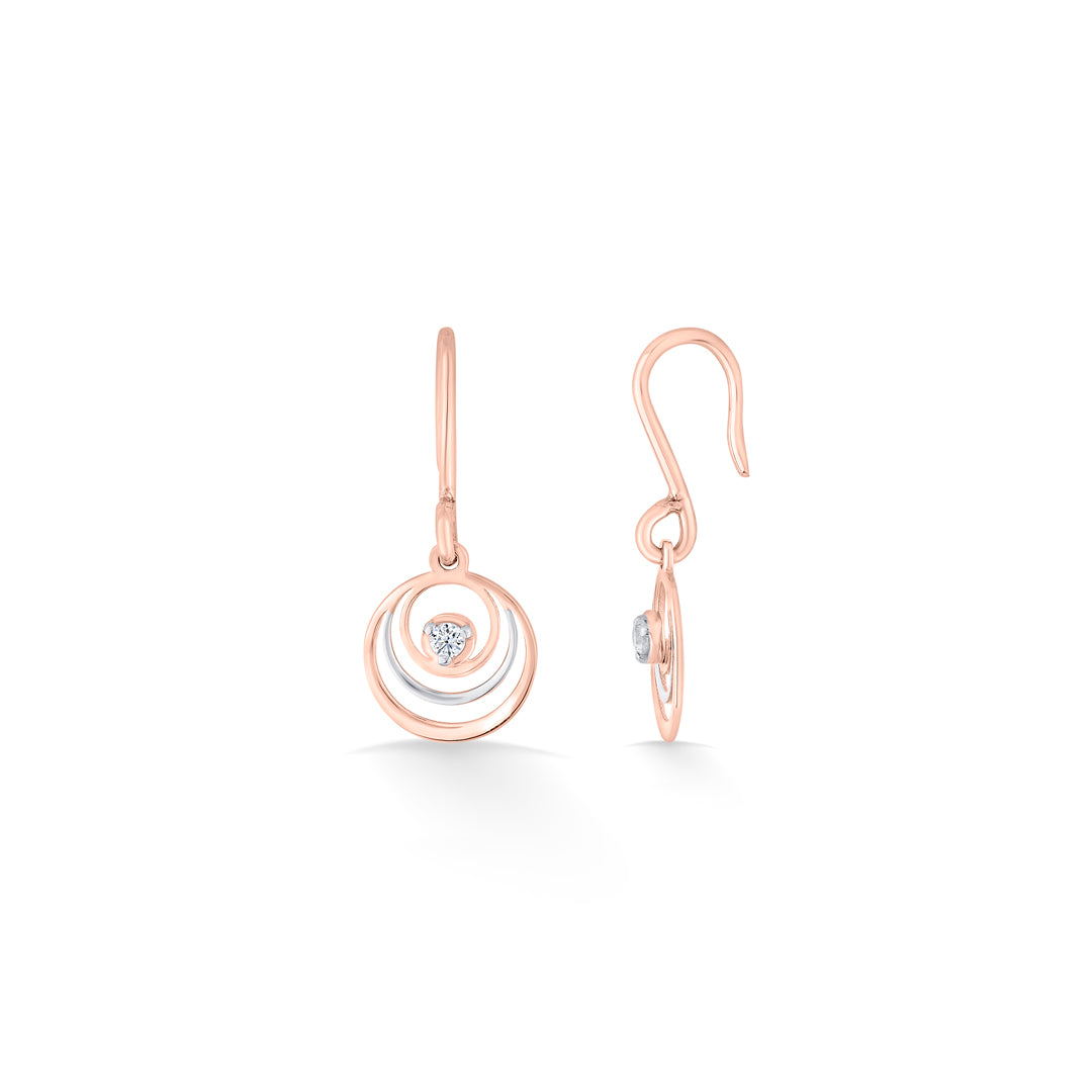 sphera shine gold dangler earring for women