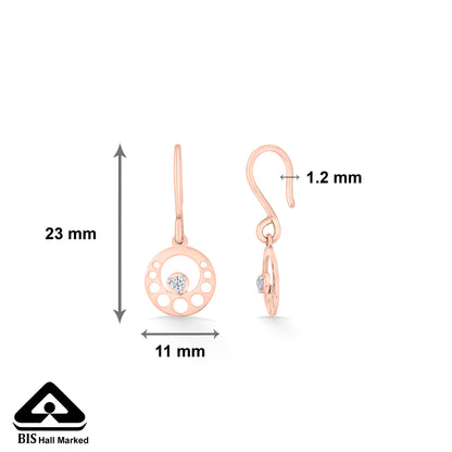 Astra Orb Gold Dangler Earring For Women