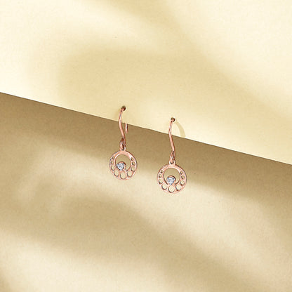 Astra Orb Gold Dangler Earring For Women