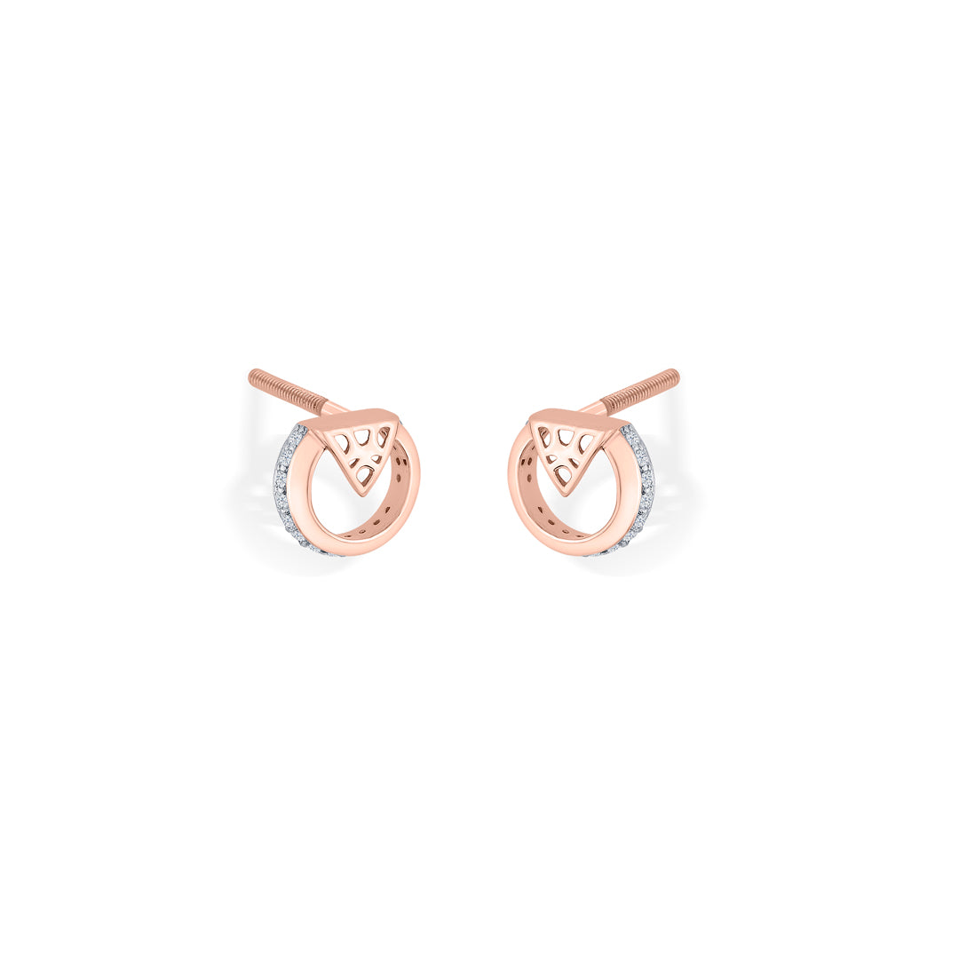 orbella shine gold stud earring for women