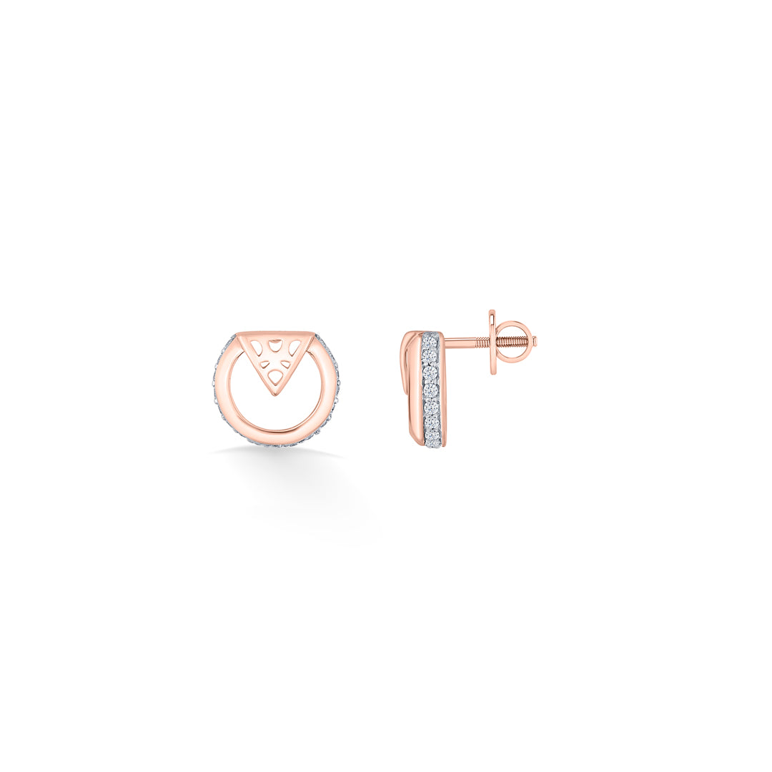 orbella shine gold stud earring for women