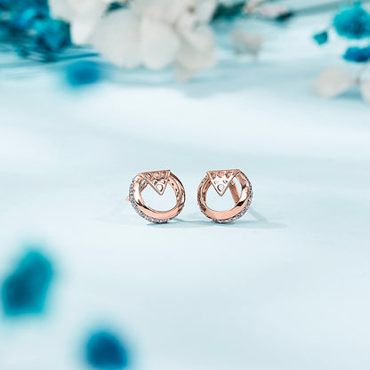 Orbella Shine Gold Stud Earring For Women