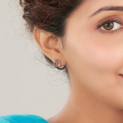 Orbella Shine Gold Stud Earring For Women