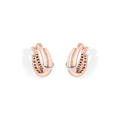 Nexa Beam Gold Hoops & Huggies Earring For Women