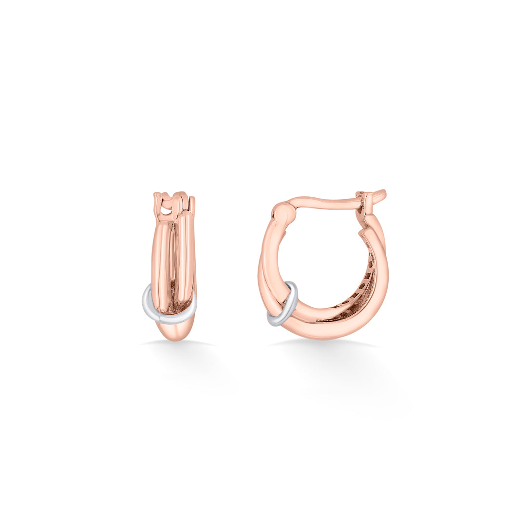 nexa beam gold hoops & huggies earring for women