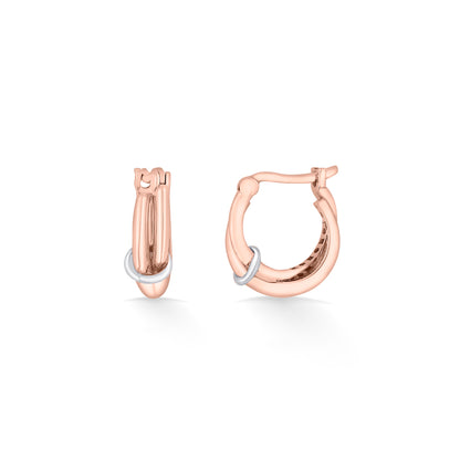 Nexa Beam Gold Hoops & Huggies Earring For Women