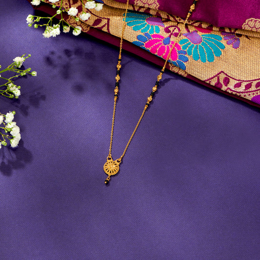 Tassel Gold Modern Mangalsutra For Women