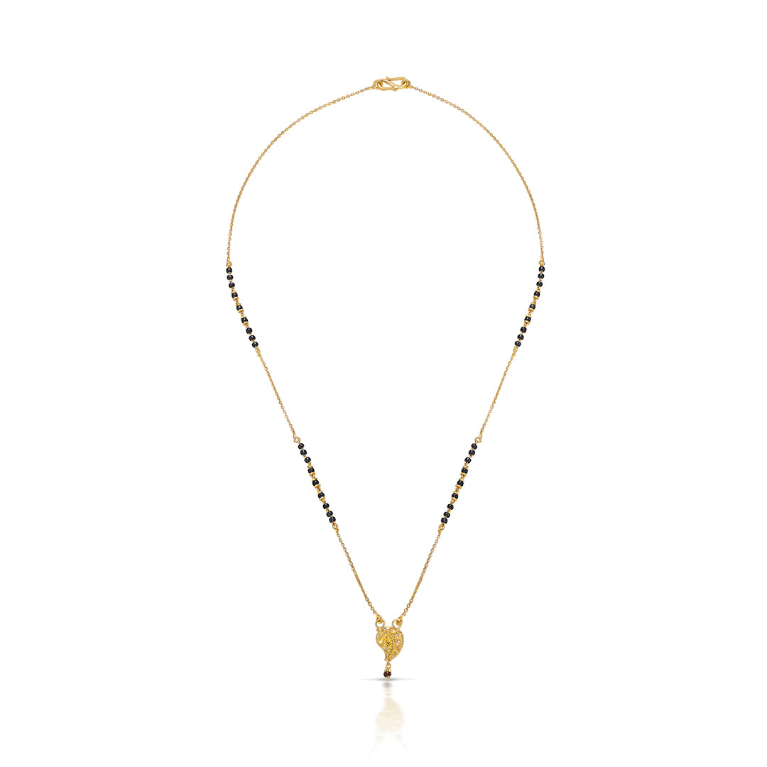 Love Knot 22 Karat (916) Yellow Gold Modern Mangalsutra For Women