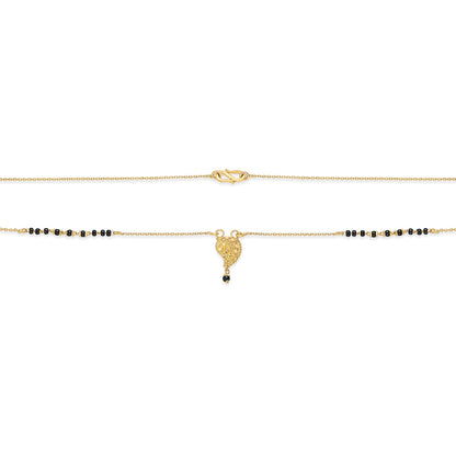 Love Knot 22 Karat (916) Yellow Gold Modern Mangalsutra For Women