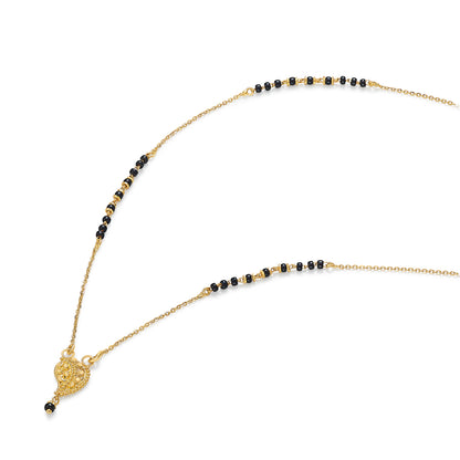 Love Knot 22 Karat (916) Yellow Gold Modern Mangalsutra For Women