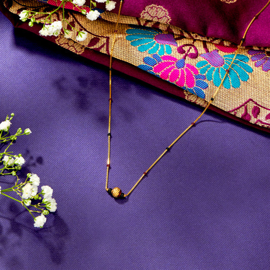 Sphere Gold Modern Mangalsutra For Women