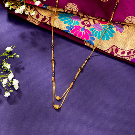 Sacred Vows Gold Modern Mangalsutra For Women