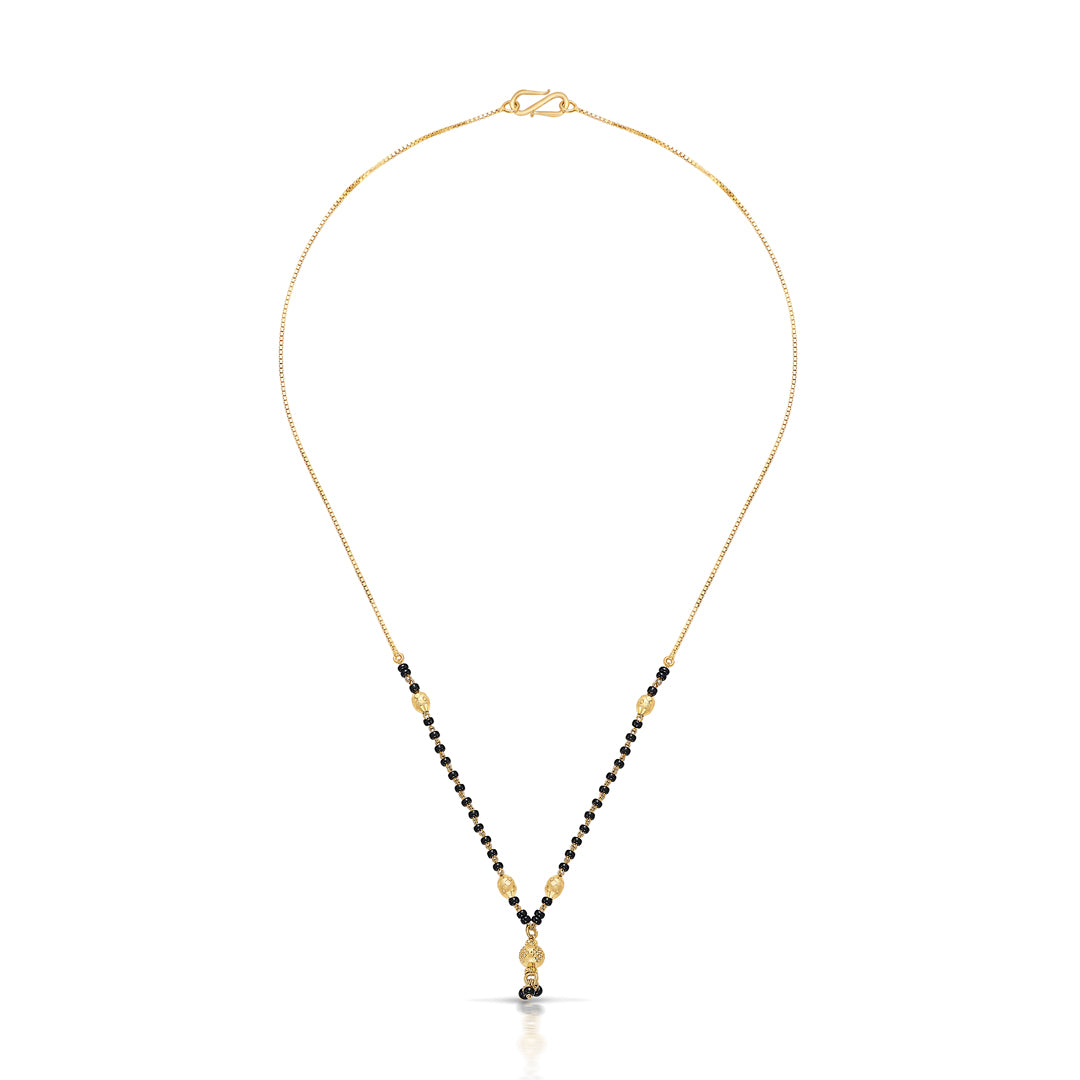 Golden Thread Yellow Gold Modern Mangalsutra For Women