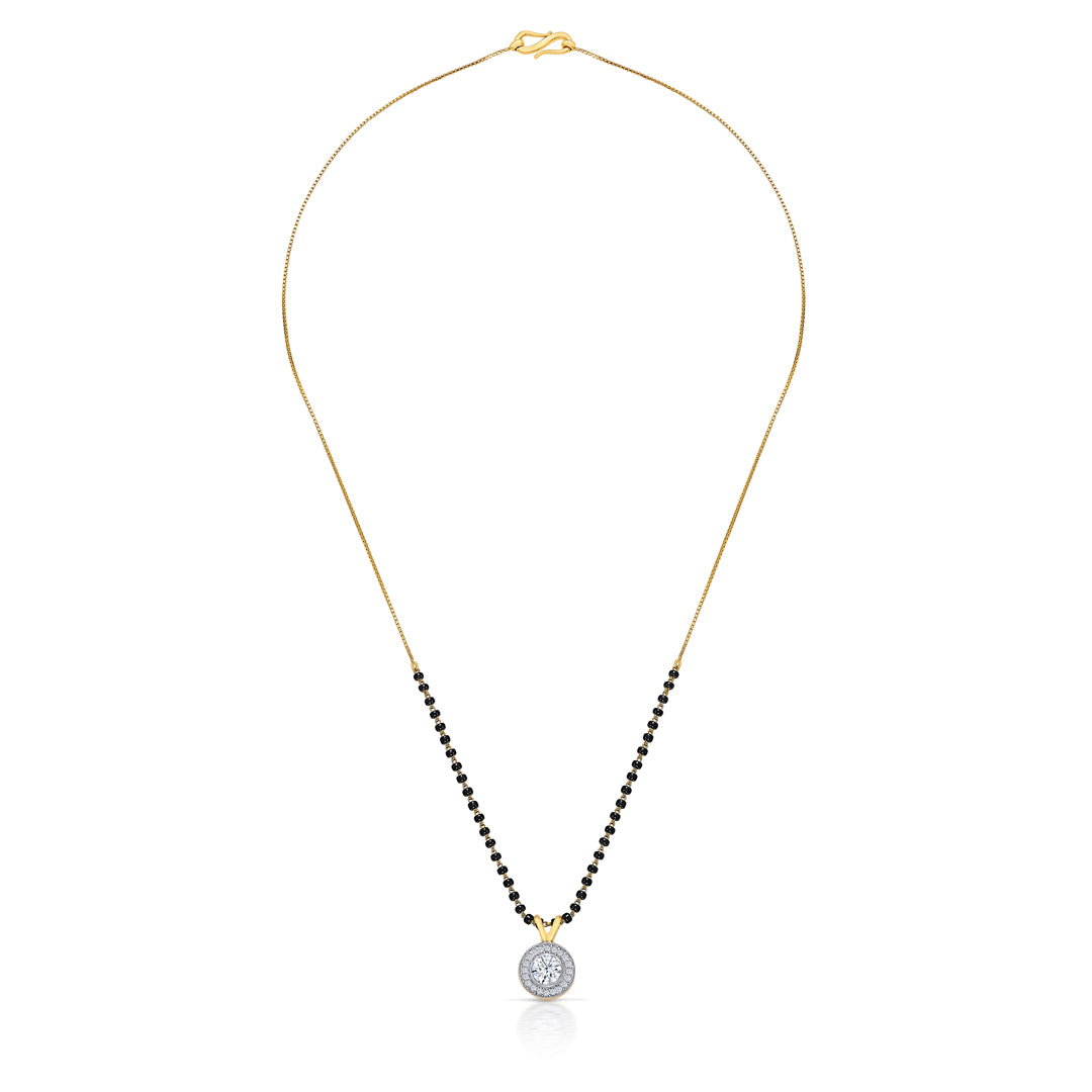 Luminous Stone Gold Modern Mangalsutra For Women