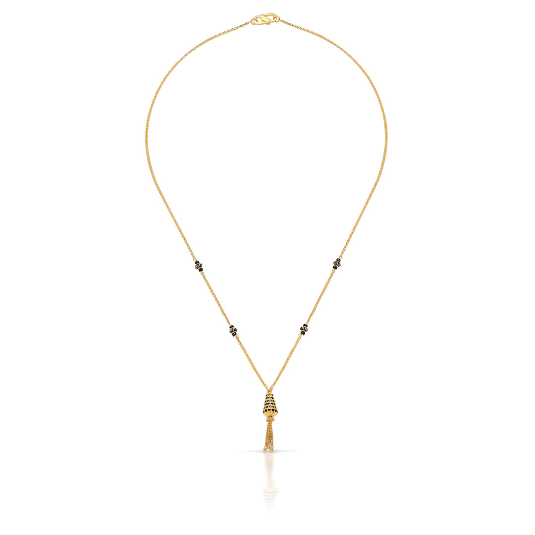 Regal Unity 22 Karat (916) Yellow Gold Modern Mangalsutra For Women