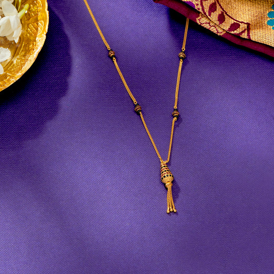 Regal Unity 22 Karat (916) Yellow Gold Modern Mangalsutra For Women