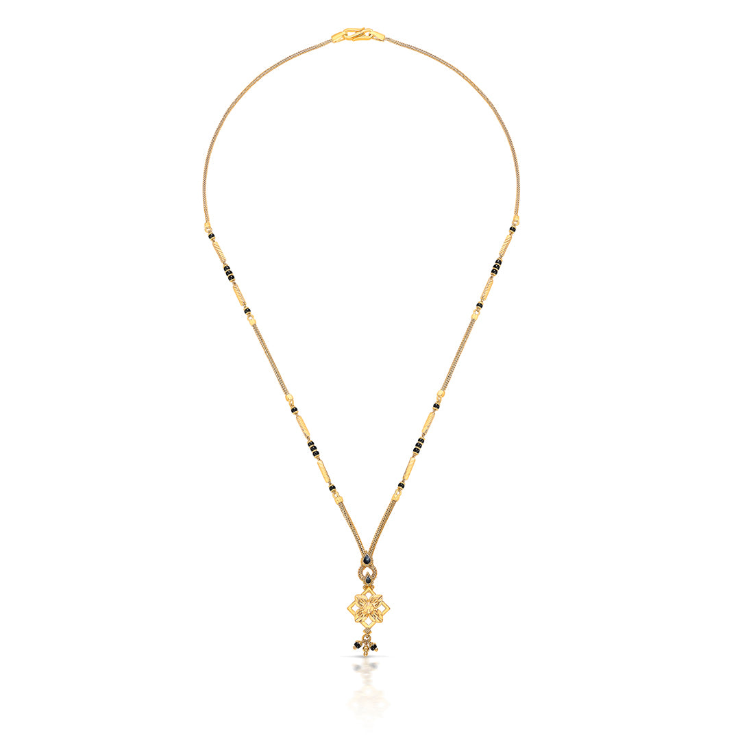 Serenity Yellow Gold Modern Mangalsutra For Women
