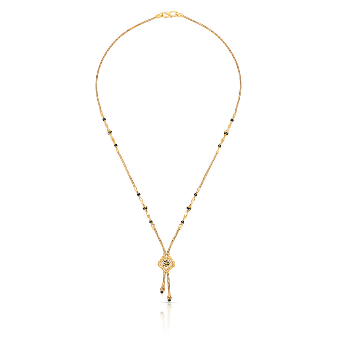 Sacred Knot Yellow Gold Modern Mangalsutra For Women
