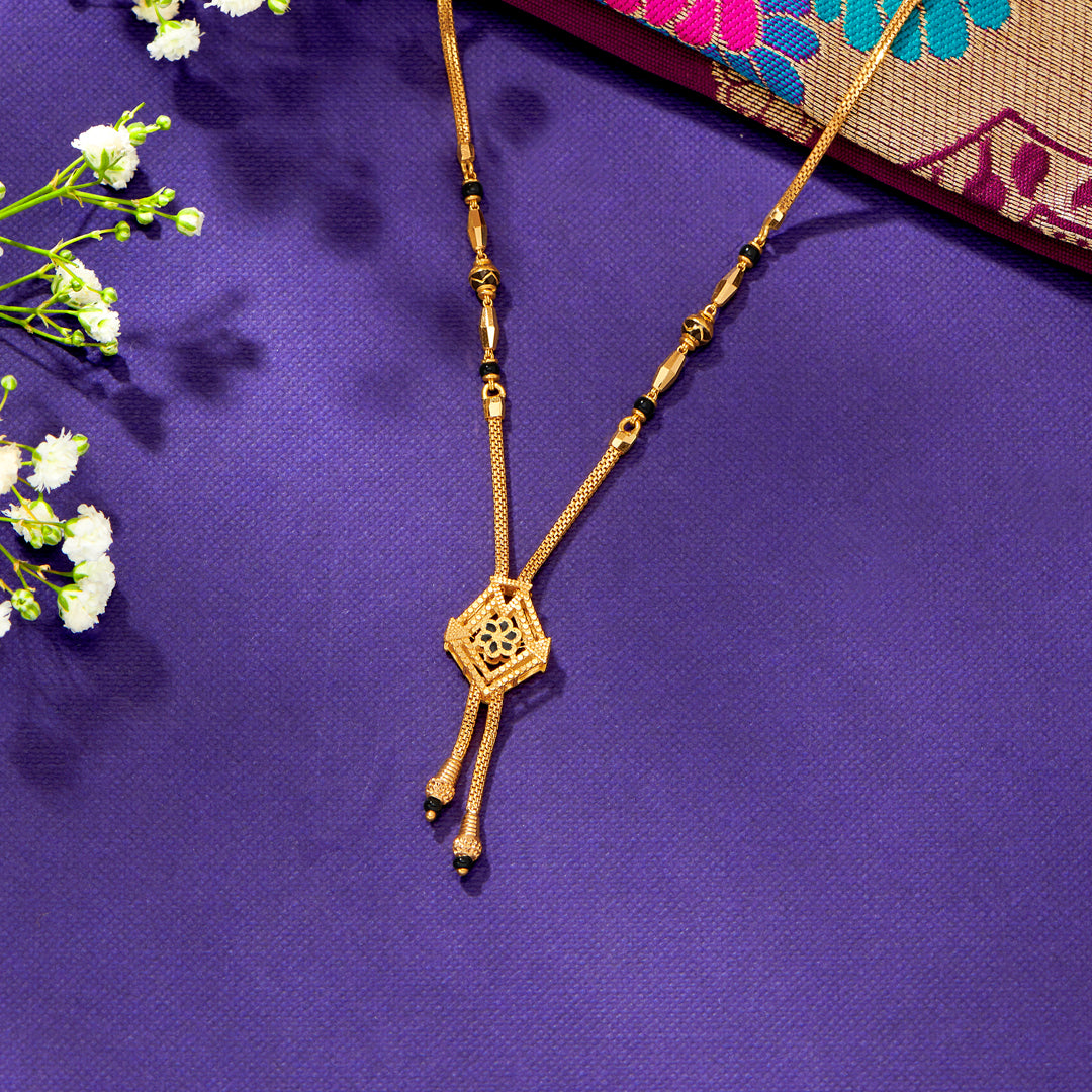 Sacred Knot Yellow Gold Modern Mangalsutra For Women