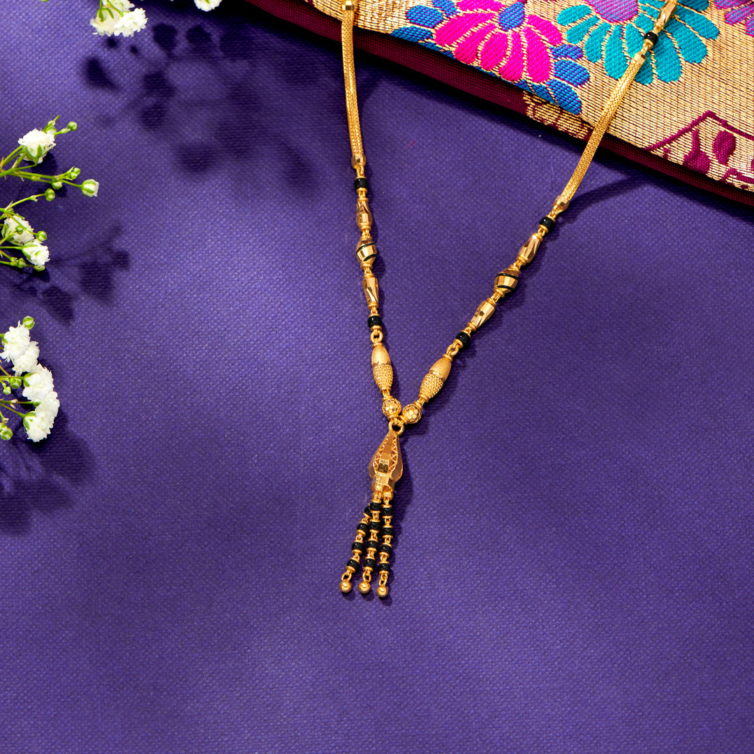 Divine Unity Yellow Gold Modern Mangalsutra For Women