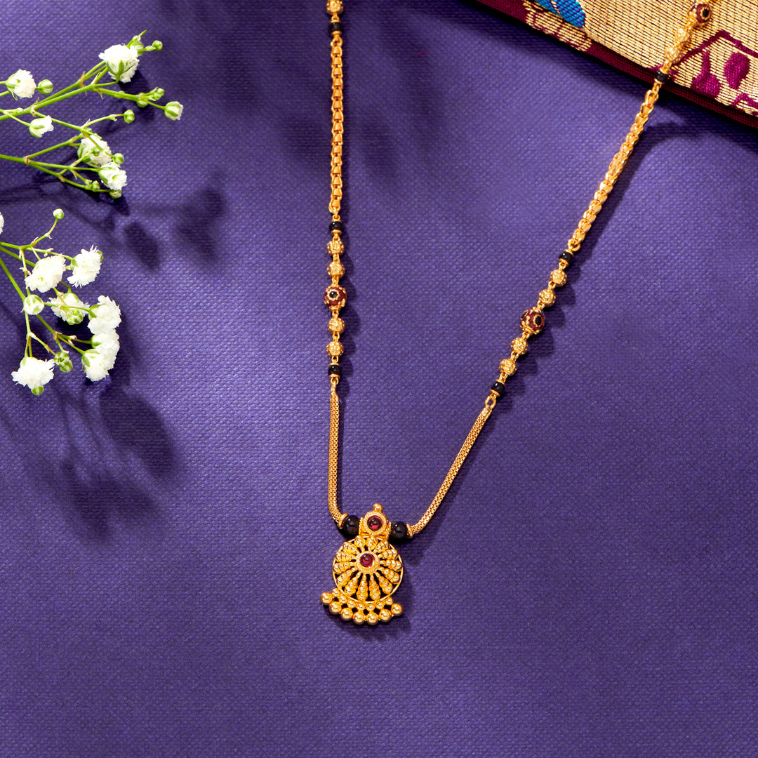 Pavitra Sutra Yellow Gold Modern Mangalsutra For Women