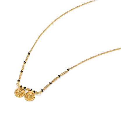 Vivah Yog Yellow Gold Modern Mangalsutra For Women