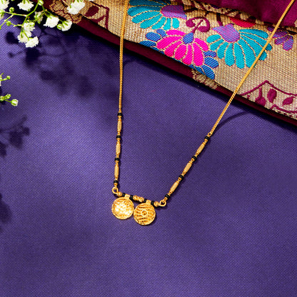 Vivah Yog Yellow Gold Modern Mangalsutra For Women