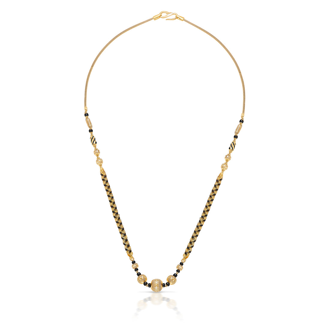 Modish Bond Yellow Gold Modern Mangalsutra For Women