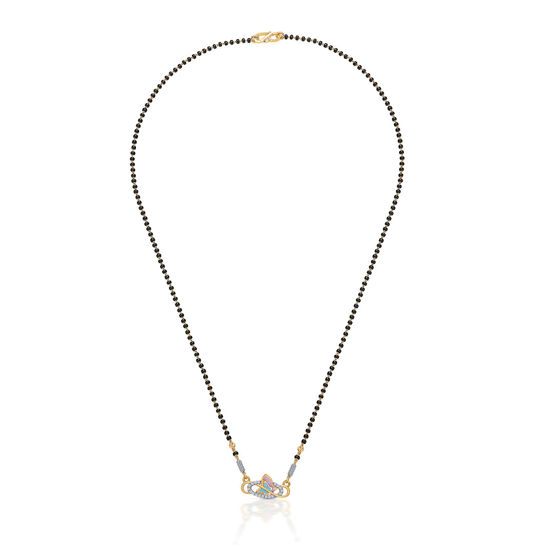 Forever Yours Yellow Gold Modern Mangalsutra For Women