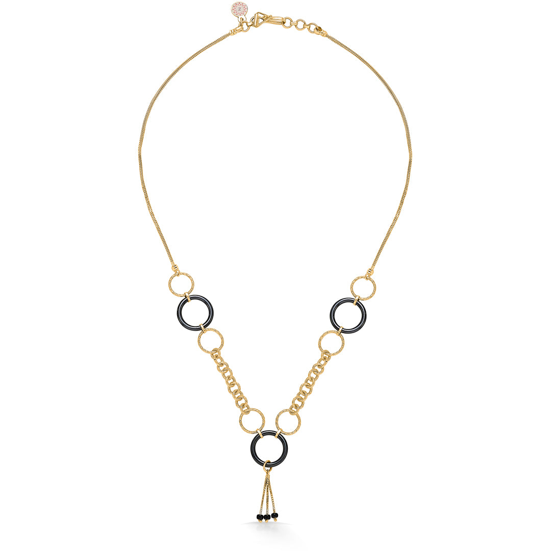Harmonious Orbit Yellow Gold Modern Mangalsutra For Women