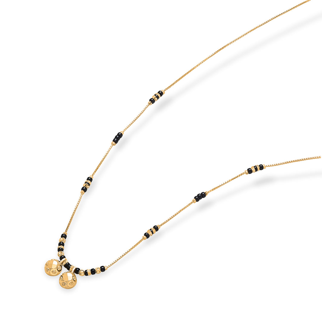 anand watimani yellow gold wati mani mangalsutra for women