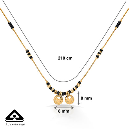 Anand Watimani Yellow Gold Wati Mani Mangalsutra For Women