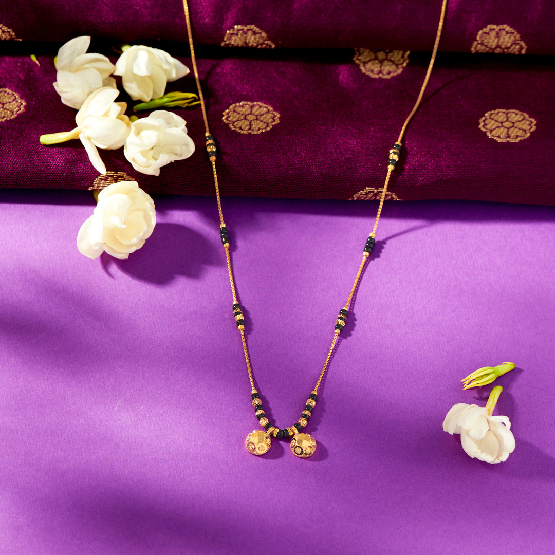 Anand Watimani Yellow Gold Wati Mani Mangalsutra For Women