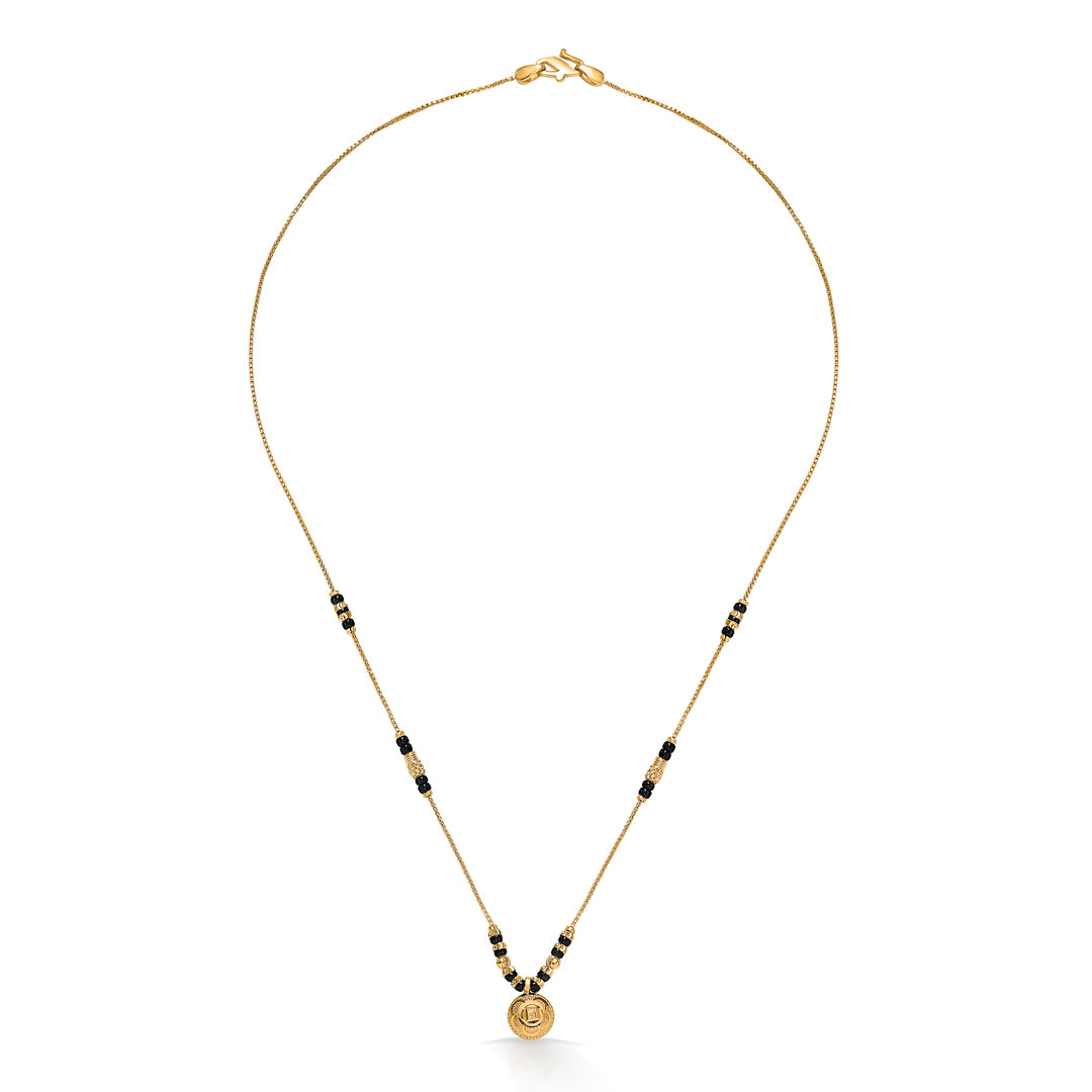 wati vedika yellow gold wati mani mangalsutra for women