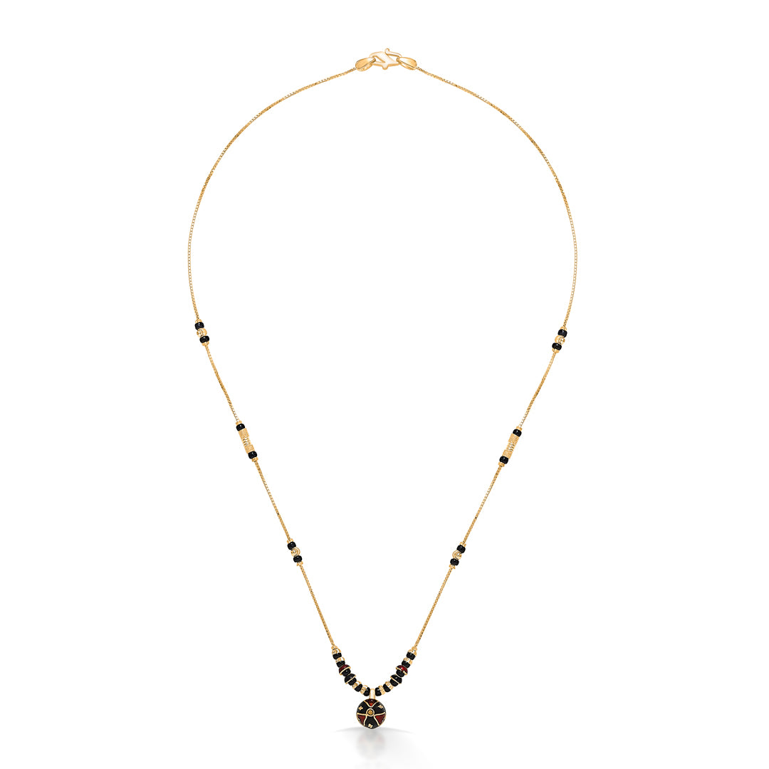Ancestral Elegance Yellow Gold Wati Mani Mangalsutra For Women