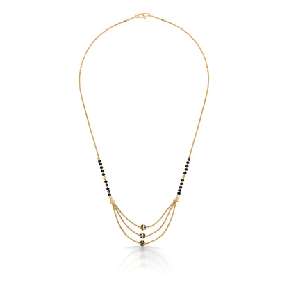 Urban Trilokya Yellow Gold Modern Mangalsutra For Women